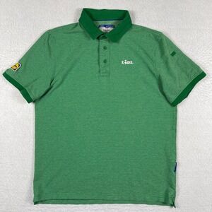 Lidl Polo‎ Shirt Mens Large Green Organic Grocery Store Employee Job Work